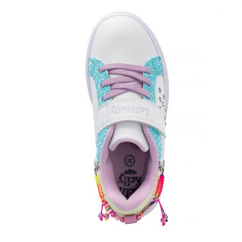 ss 23 lelli kelly lk3410 multi gioiello white girl sneakers 6